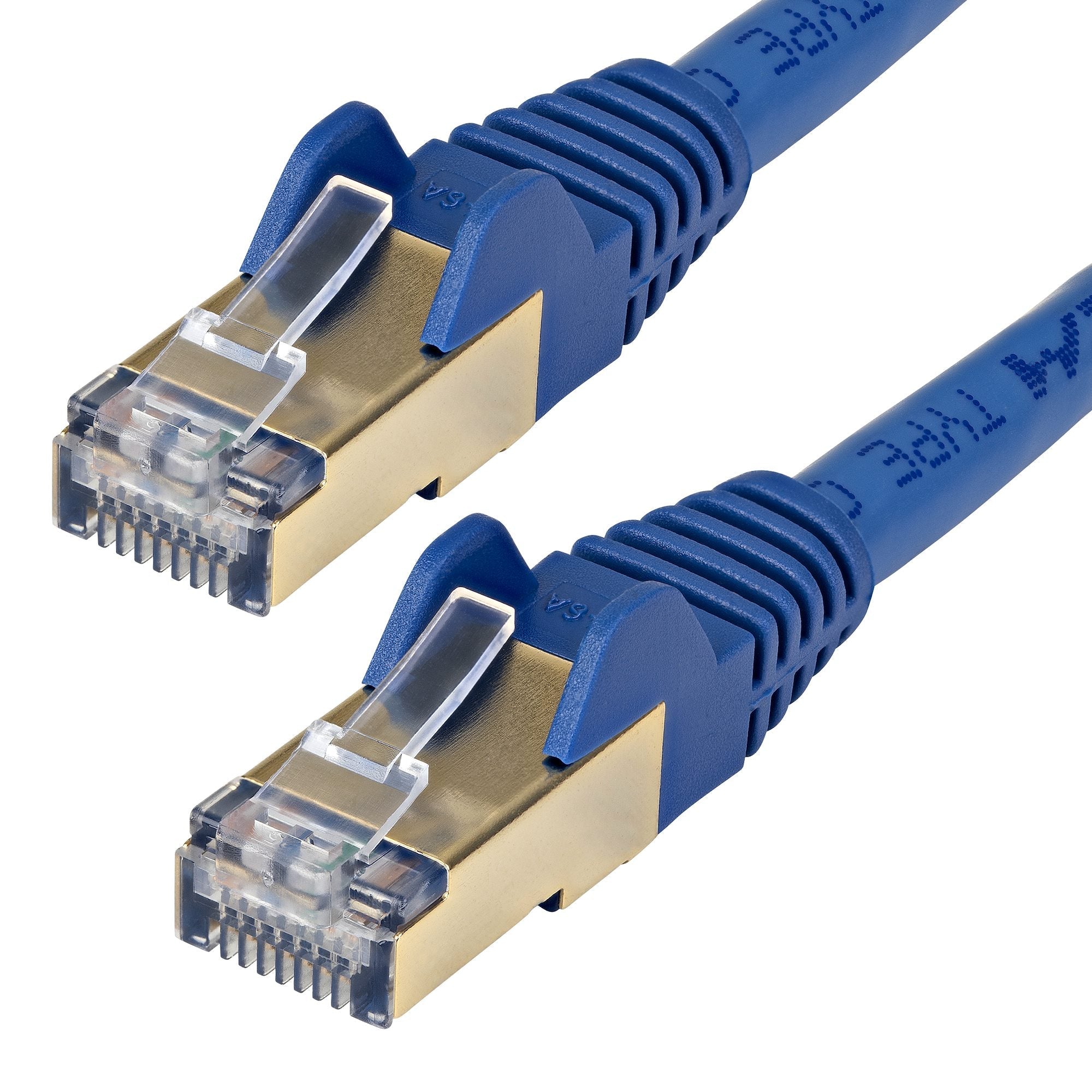 CAT6A Ethernet Cable 10 Gigabit Shielded Snagless RJ45 100W PoE Patch Cord 10GbE STP Network Cable - Win-Pro Consultancy Pte Ltd