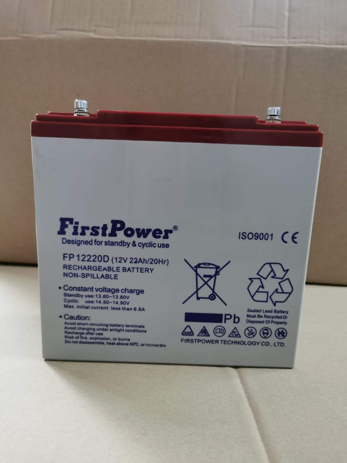 Firstpower 12V 80Ah Maintenance-Free Lead Acid Solar Battery (LFP1280A) -  Kamtex Solar Singapore