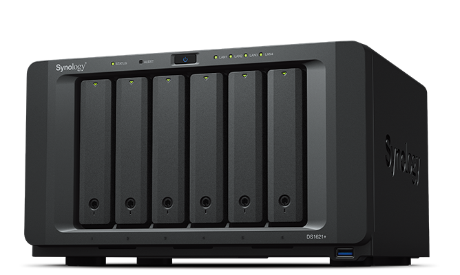 Synology DS1621+ 6Bay 2.2 GHZ QC 4GBDDR4 4x GBE 3x USB 3.2 Gen 1 2x eSATA (3 Years Manufacture Local Warranty In Singapore)