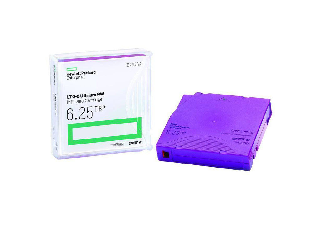 HPE LTO6 Ultrium 2.5TB/6.25TB RW Data Cartridge C7976A -EOL