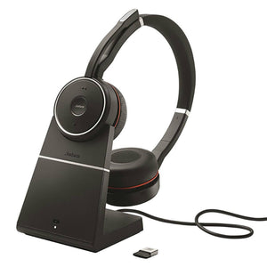 Jabra Evolve 75 headset MS Stereo with Charging Stand 7599-832-199(2 year Local Warranty in Singapore) -EOL