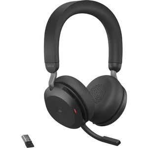 JABRA Evolve2 75 Stereo Wireless Headset With USB-A / USB-C  (2 Years Manufacture Local Warranty In Singapore)