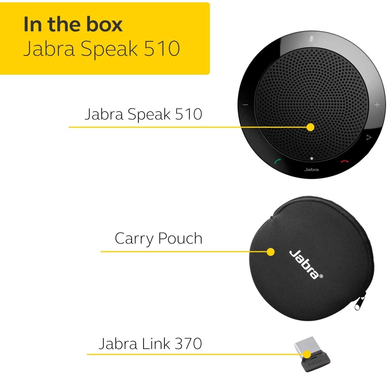 Jabra Speak 510+ MS Personal Speakerphone (7510-309)