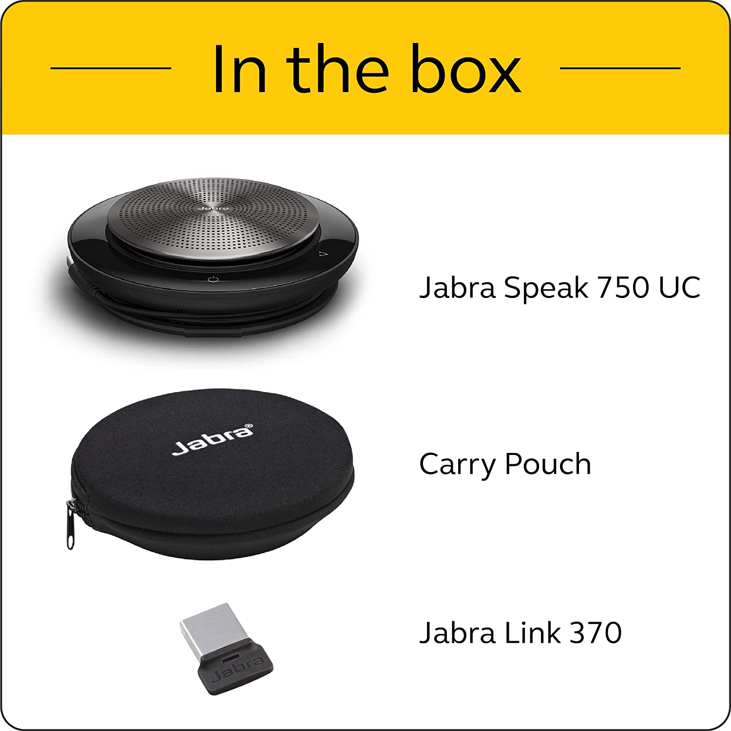 Speak UC Bluetooth Jabra 750 7700-409 + Speakerphone USB Conference