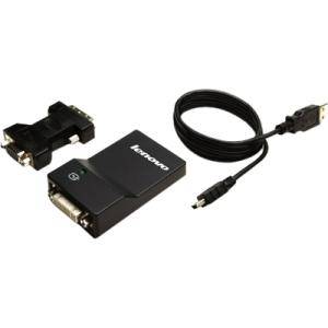 Lenovo USB 3.0 To DVI/VGA Monitor Adapter 0B47072 (1 Years Manufacture Local Warranty In Singapore)