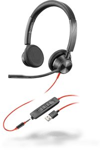 Poly (Plantronics) Blackwire 3320 3325 USB Headset (2 Years Manufacture Local Warranty In Singapore)
