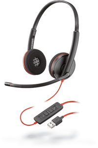 Poly (Plantronics) Blackwire C3210 C3215 C3220 C3225 USB Headset (2 Year Local Warranty Singapore)