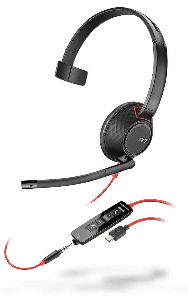 Poly (Plantronics) Blackwire C5210 C5220 USB-C Headset (2 Years Local Warranty Singapore) - Buy Singapore