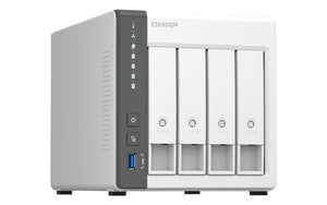 QNAP 4-Bay Desktop ARM A-55 2GHz CPU 4GB RAM fixed NAS (TS-433-4G) (2 Years Manufacture Local Warranty In Singapore)