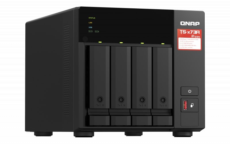 QNAP 4-Bay NAS AMD Ryzen quad-core 2.2 GHz 2.5GbE NAS supports M.2 NVMe SSD (TS-473A-8G) (3 years Local Warranty in Singapore) - Win-Pro Consultancy Pte Ltd