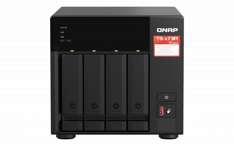 QNAP 4-Bay NAS AMD Ryzen quad-core 2.2 GHz 2.5GbE NAS supports M.2 NVMe SSD (TS-473A-8G) (3 years Local Warranty in Singapore) - Win-Pro Consultancy Pte Ltd