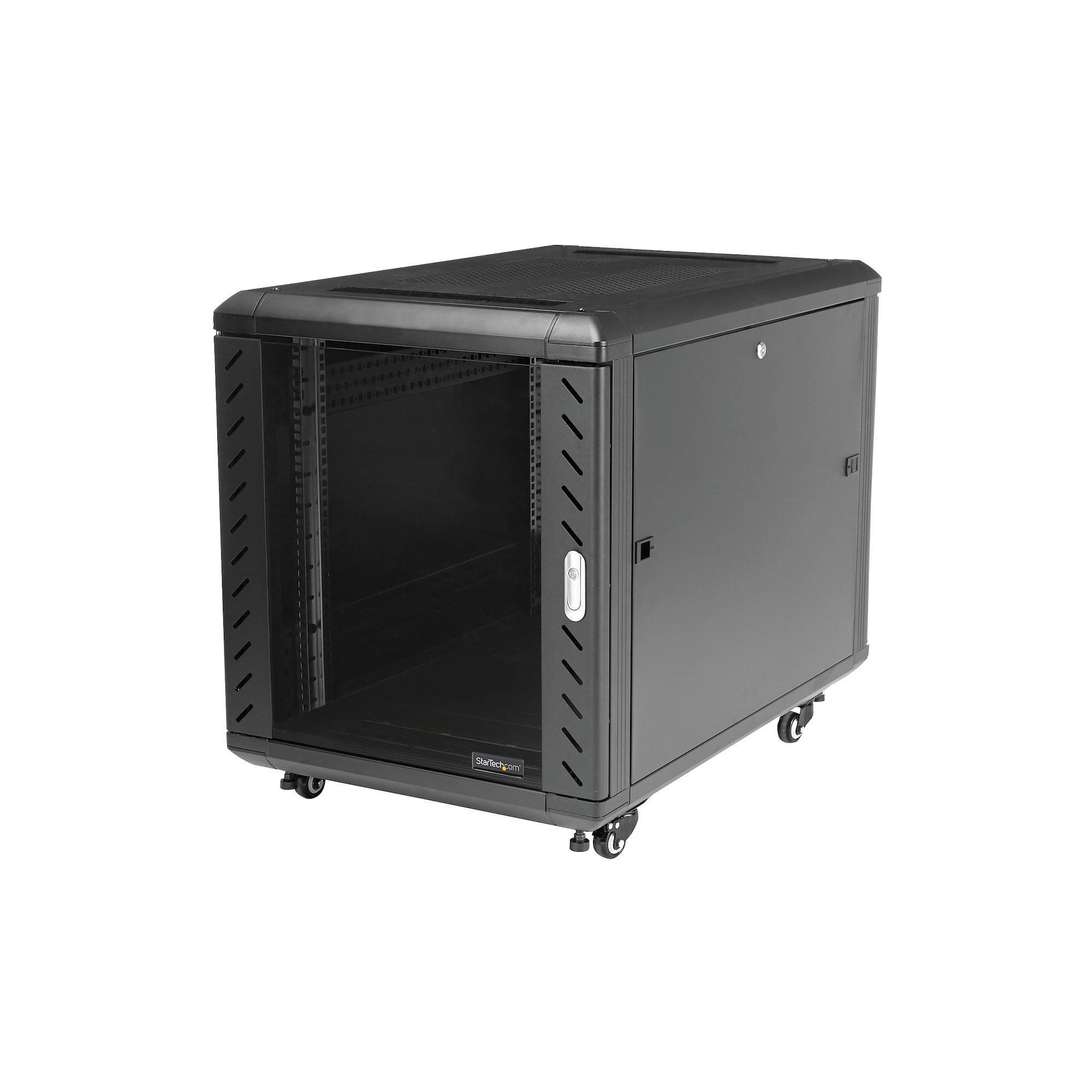 Startech 12U Knock-Down Server Rack Cabinet with Casters 29in Depth RK1236BKF - Buy Singapore
