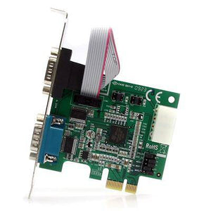 StarTech 2 Port Native PCI Express RS232 Serial Adapter Card with 16950 UART PEX2S952 -EOL