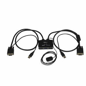 StarTech 2 Port USB VGA Cable KVM Switch - USB Powered with Remote Switch SV211USB (2 Years Manufacture Local Warranty In Singapore)