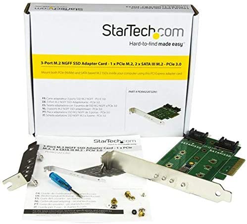 StarTech 3-PORT M.2 SSD (NGFF) ADAPTER CARD(PEXM2SAT32N1) - Win-Pro Consultancy Pte Ltd