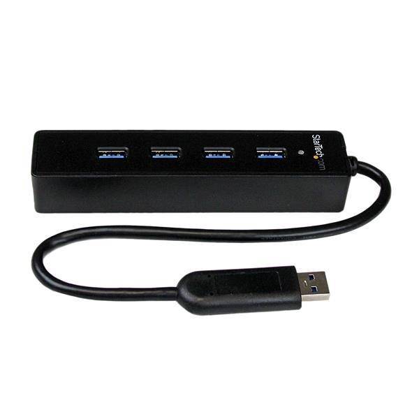 StarTech 4 Port Portable SuperSpeed USB 3.0 Hub with Built-in Cable ST4300PBU3 (2 years Local Warranty in Singapore) - Buy Singapore