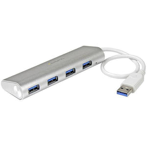 StarTech 4-Port Portable USB 3.0 Hub with Built-in Cable ST43004UA (2 Years Manufacture Local Warranty In Singapore) -EOL