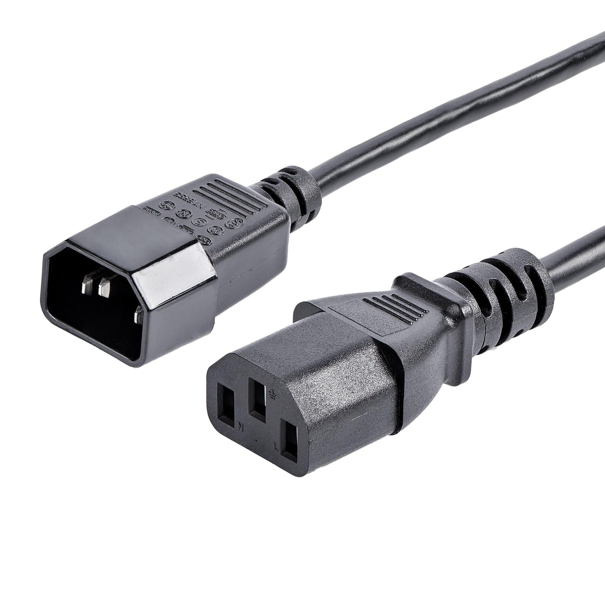 StarTech 6 ft Standard Computer Power Cord Extension - C14 to C13 PXT1