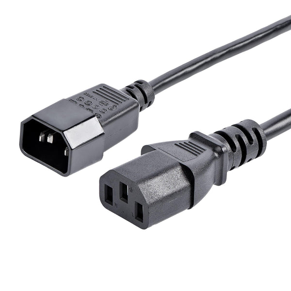 StarTech 6 ft Standard Computer Power Cord Extension - C14 to C13 PXT100 - Buy Singapore