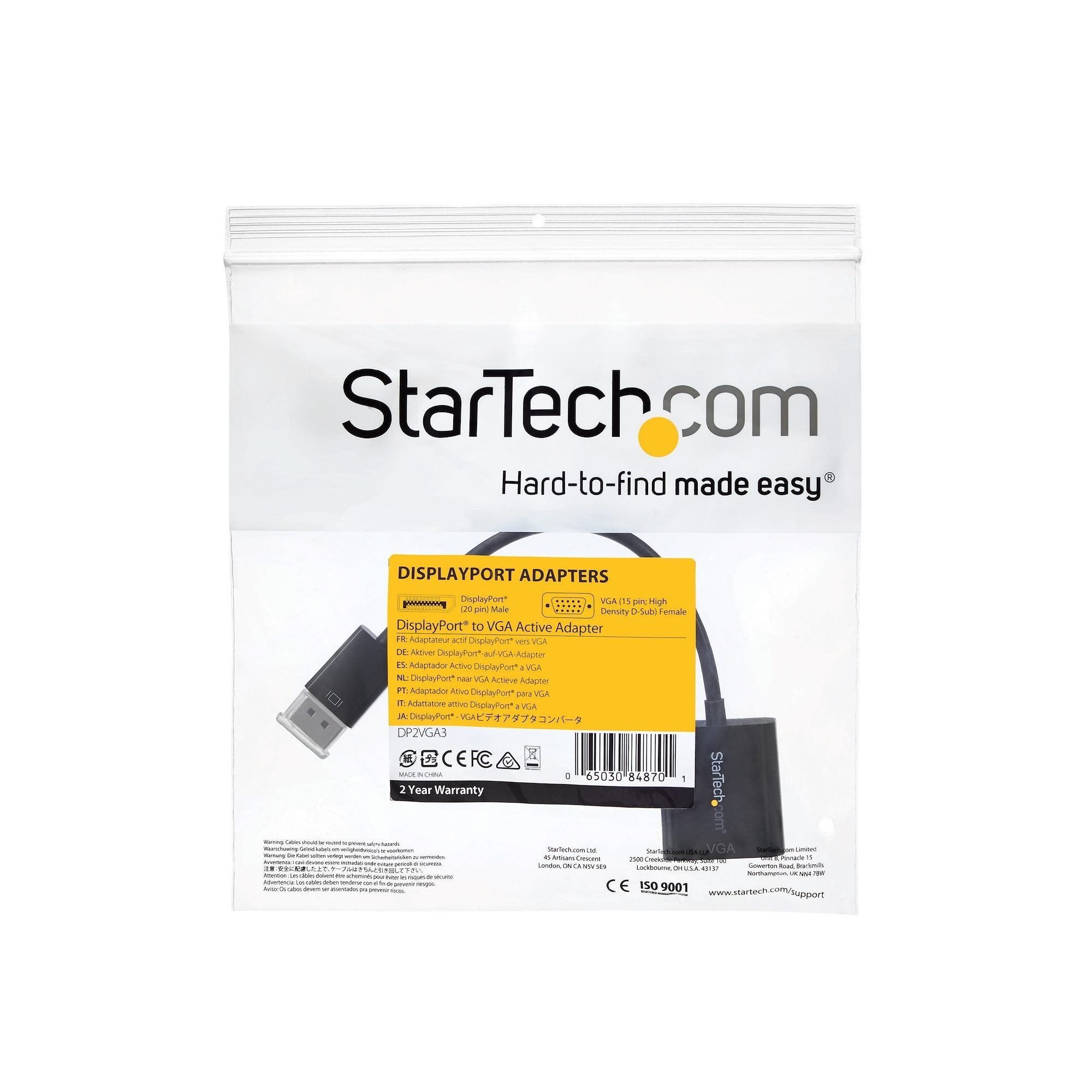 StarTech DisplayPort 1.2 to VGA Adapter DP2VGA3 - IT Buy Singapore Powered by Win-Pro