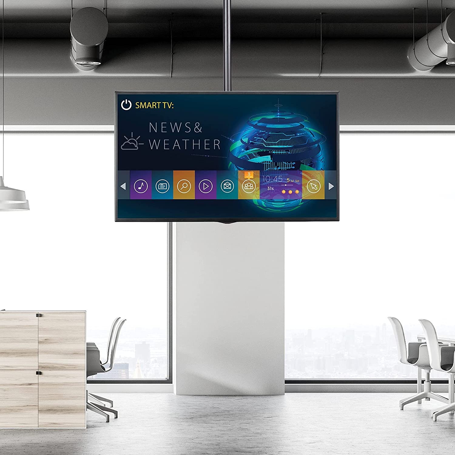 StarTech FLAT SCREEN TV CEILING MOUNT(FPCEILPTBSP) (5 Years Manufactur