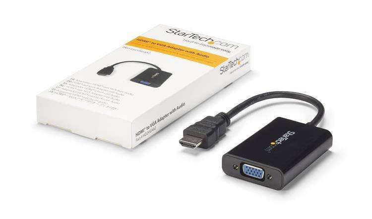 Startech HDMI to VGA Video Adapter Converter with Audio HD2VGAA2 (3 years Local Warranty) - Buy Singapore