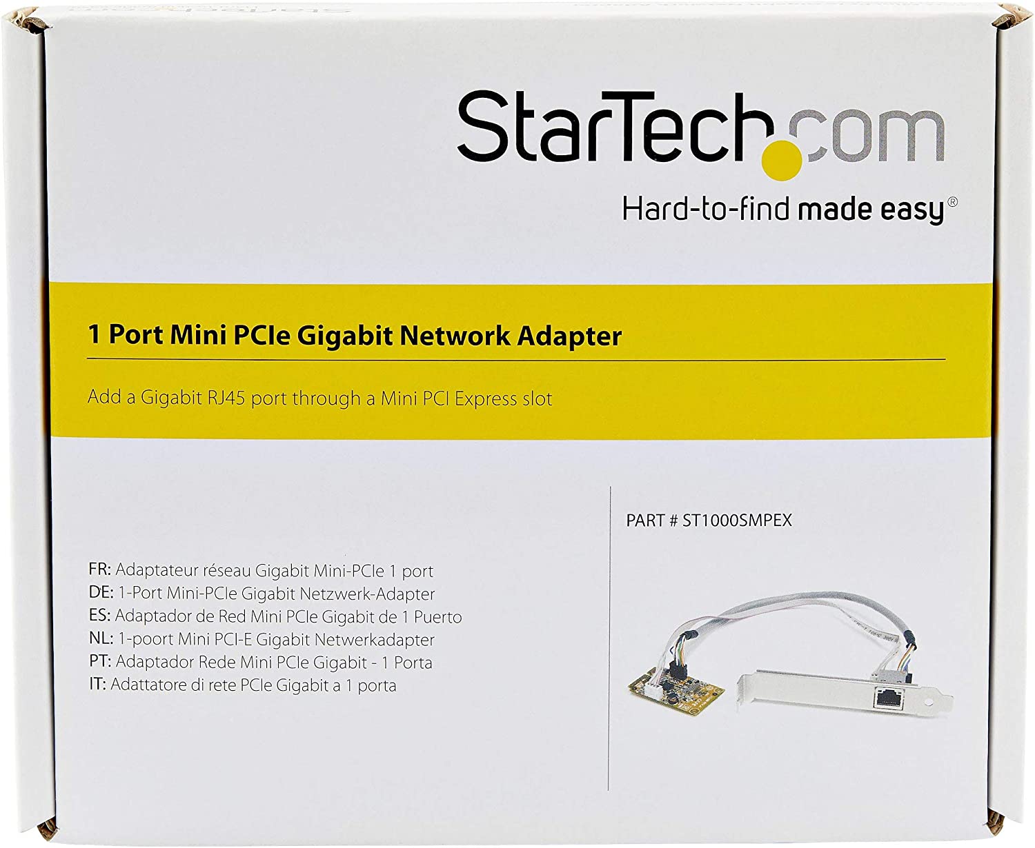 StarTech MINI PCI EXPRESS GIGABIT ETHERNET(ST1000SMPEX) - Win-Pro Consultancy Pte Ltd