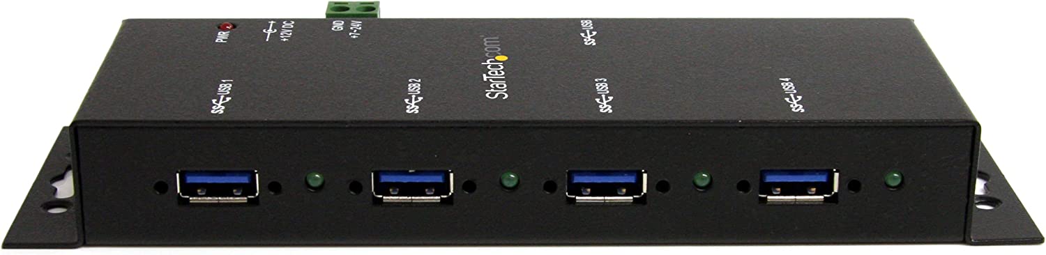 StarTech MOUNTABLE 4 PORT RUGGED INDUSTRIAL SUPERSPEED USB 3.0 HUB(ST4300USBM) - Win-Pro Consultancy Pte Ltd