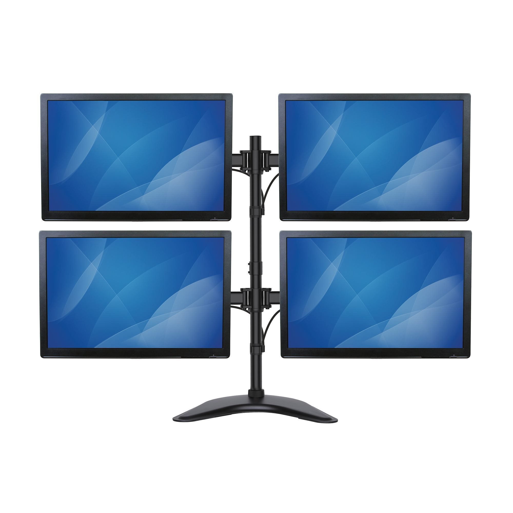 StarTech Quad-Monitor Desktop Stand - Adjustable 4 Monitors Stand - He