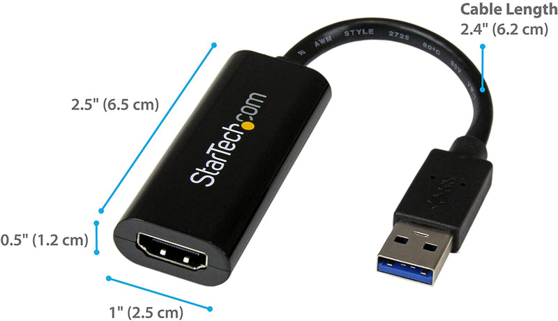 StarTech SLIM USB 3.0 TO HDMI EXTERNAL MULTI MONITOR(USB32HDES) - Win-Pro Consultancy Pte Ltd