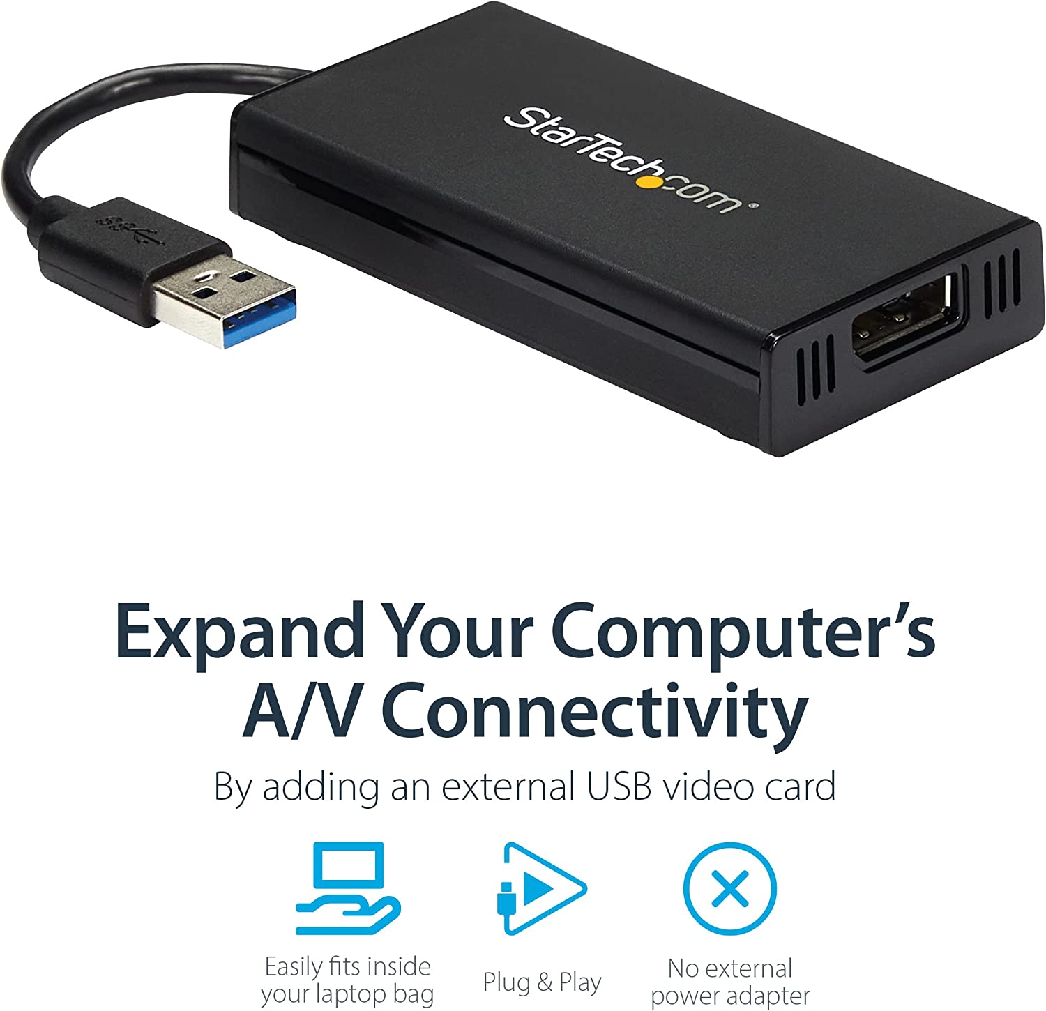 StarTech USB 3.0 TO 4K DISPLAYPORT EXTERNAL MULTI MONITOR VIDEO GRAPHICS ADAPTER(USB32DP4K) - Win-Pro Consultancy Pte Ltd