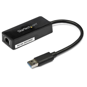 StarTech USB 3.0 to Gigabit Ethernet Adapter NIC with USB Port USB31000SPTB (2 year Local Warranty)