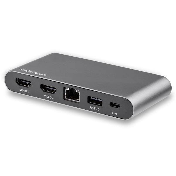 StarTech USB C Dock - 4K Dual Monitor HDMI Display - Mini Laptop Docking Station - 100W Power Delivery Passthrough - GbE, 2-Port USB-A Hub - USB Type-C Multiport Adapter - 3.3' Cable DK30C2HAGPD (3 years Local Warranty) - Buy Singapore