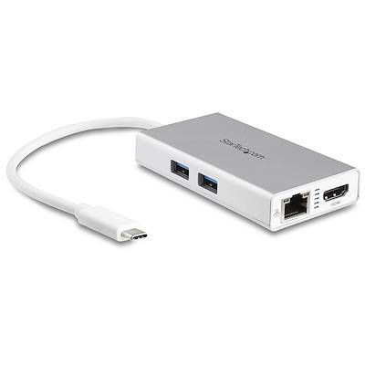 StarTech USB-C Multiport Adapter 4K HDMI, GbE, USB-A 3.0 x 2 Hub - White DKT30CHPDW - Buy Singapore