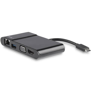 StarTech USB-C Multiport Adapter - USB-C Travel Dock with 4K HDMI or 1080p VGA - Gigabit Ethernet, 5Gbps USB-A 3.0 - USB-C Digital AV Adapter Converter - USB Type-C/Thunderbolt 3 Laptop DKT30CHV (3 year Local Warranty) -EOL
