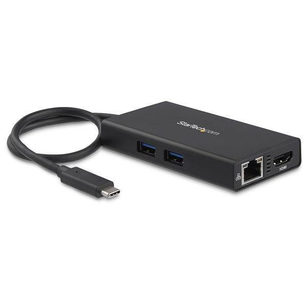 StarTech USB-C Multiport Adapter - USB-C Travel Docking Station with 4K HDMI - 60W Power Delivery Pass-Through, GbE, 2pt USB-A 3.0 Hub - Portable Mini USB Type-C Dock for Laptop DKT30CHPD (3 years Local Warranty) - Buy Singapore