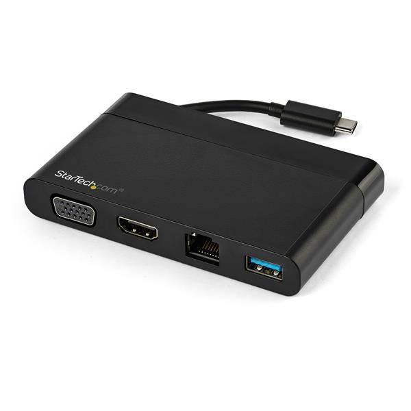 Startech USB C Multiport Adapter with HDMI, VGA, Gigabit Ethernet & USB 3.0 - USB C to 4K HDMI or 1080p VGA Display Mini Dock Hub - USB Type-C Travel Docking Station for USB-C Laptops DKT30CHVCM (3 years Local Warranty in Singapore) - Buy Singapore
