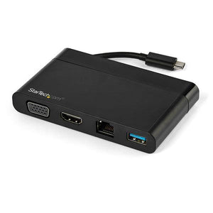 Startech USB C Multiport Adapter with HDMI, VGA, Gigabit Ethernet & USB 3.0 - USB C to 4K HDMI or 1080p VGA Display Mini Dock Hub - USB Type-C Travel Docking Station for USB-C Laptops DKT30CHVCM (3 Years Manufacture Local Warranty In Singapore) -EOL