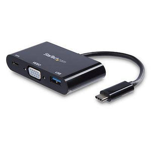 StarTech USB-C VGA Multiport Adapter - USB 3.0 Port - 60W PD CDP2VGAUACP (3 Years Manufacture Local Warranty In Singapore)
